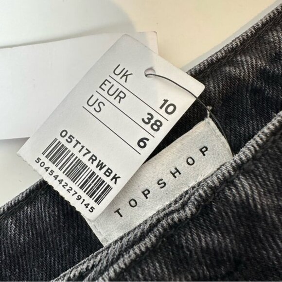 NWT TopShop black denim skirt - Picture 6 of 10